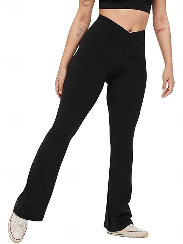 Women's Trousers Flare Leggings Fashion Streetwear Basic