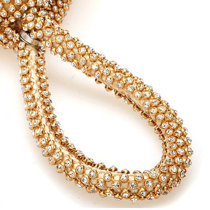 Elegant Crystal Evening Bag - Rhinestone Silver Women's