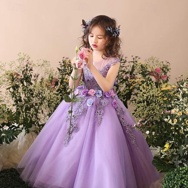 Dress Girls' Princess Kid's Girl Flower