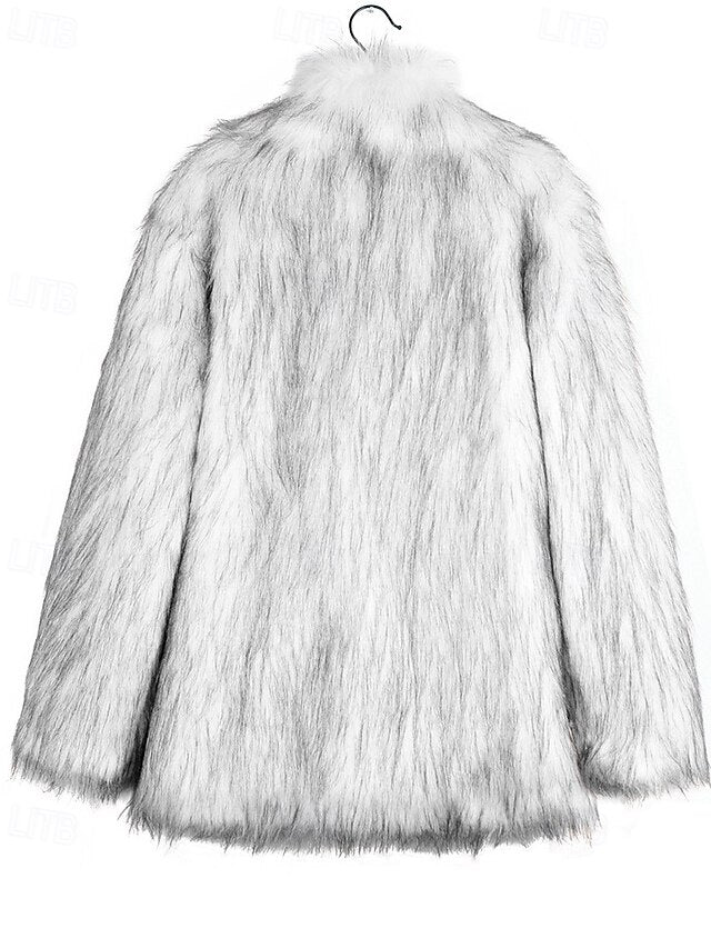 Warm Comfortable Women's Coat Furs Faux Fur