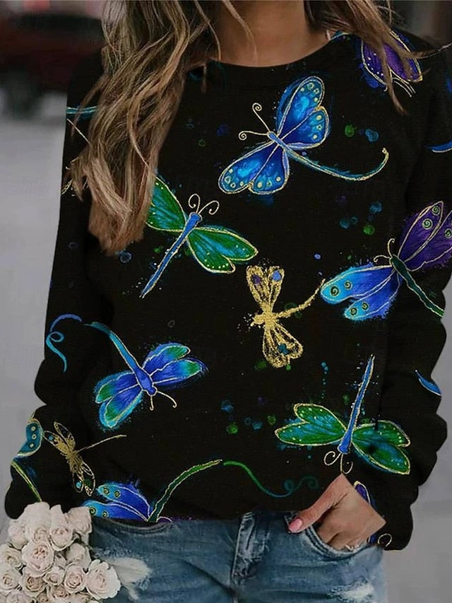 Women's Hoodies Print Graphic Animal Streetwear Casual Long