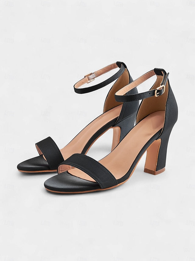 Light Toe Sandals Blue High Women's - Strap Heel Open Ankle