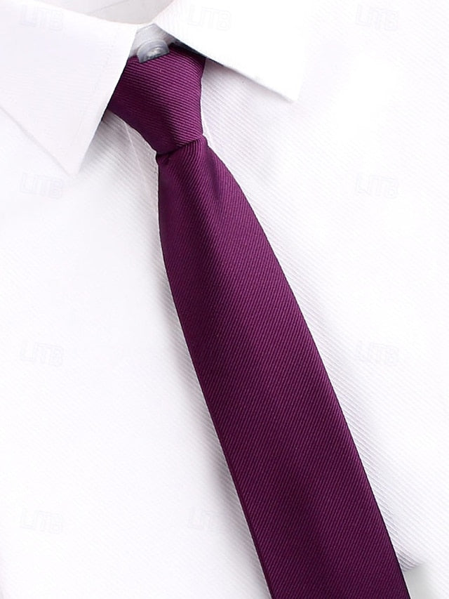 Narrow Pre-Tied Ties Classic Stripes - Zip and Men's