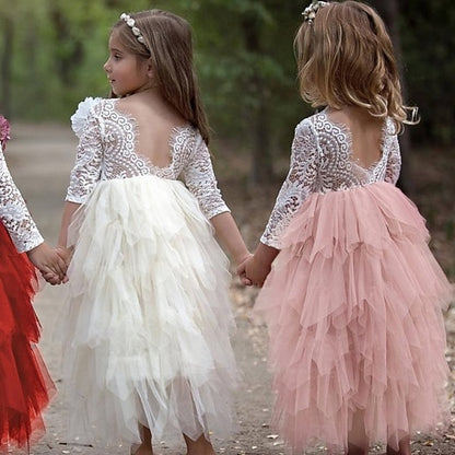 Dress Girls' Wedding Flower Girl Party