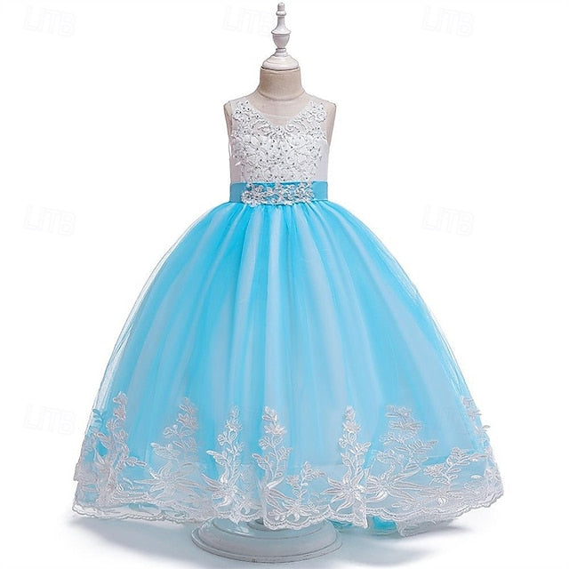 Princess Kid's Girl Girls' Flower Dress