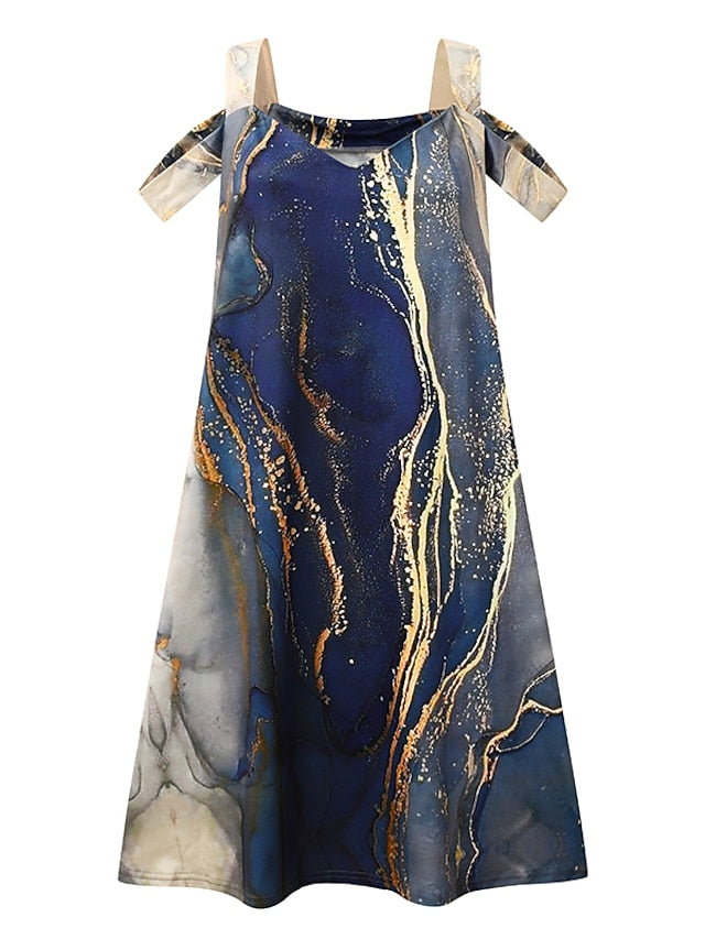 Women's Midi Dress T Shirt Dress Tee Dress Sundress Summer