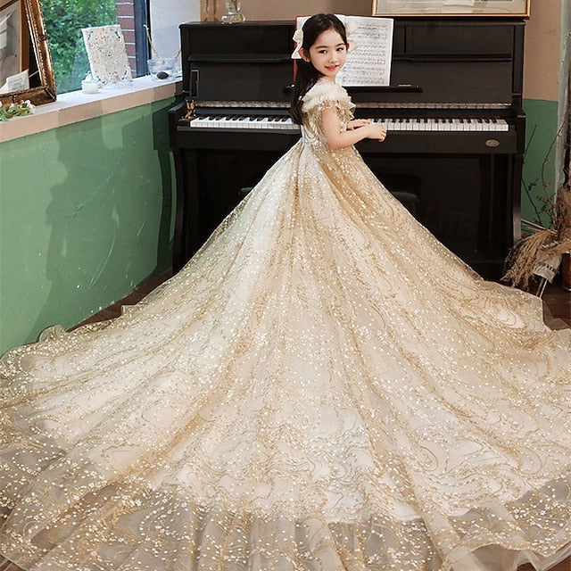 Girl Princess Flower Dress Kid's Girls'