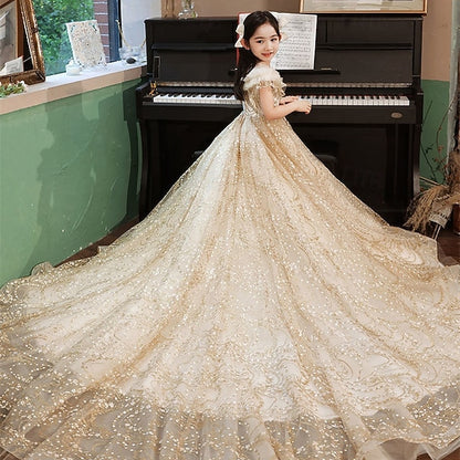 Girl Princess Flower Dress Kid's Girls'