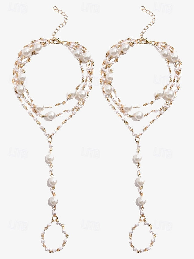 Elegant Chain Bracelet Women's – Foot Pearl Ankle