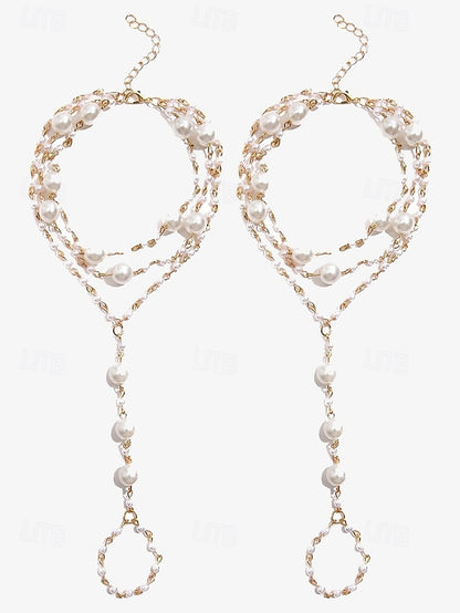 Elegant Chain Bracelet Women's – Foot Pearl Ankle