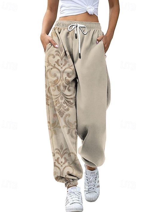 Women's Slacks Straight Streetwear Casual Full Length