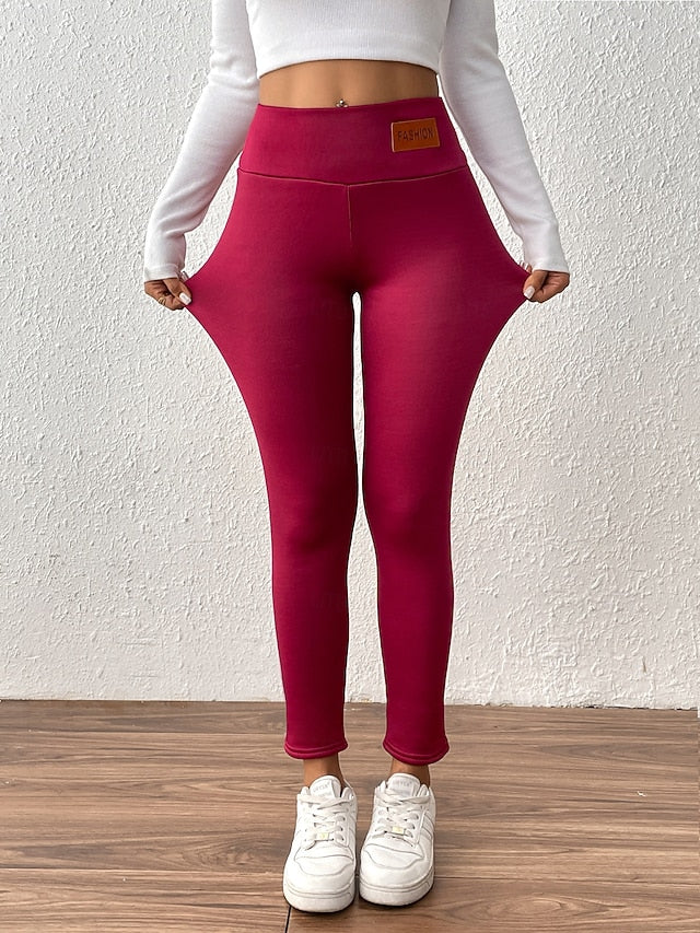 Women's Fleece Pants Leggings Vacation Fashion Streetwear