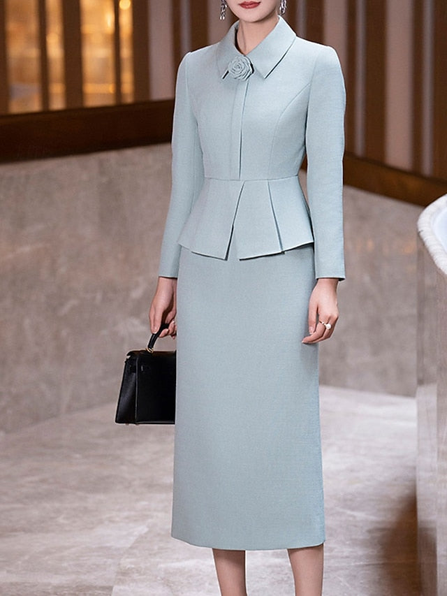 Elegant Mother Dress / Bride Shirt Column the Sheath Vintage of