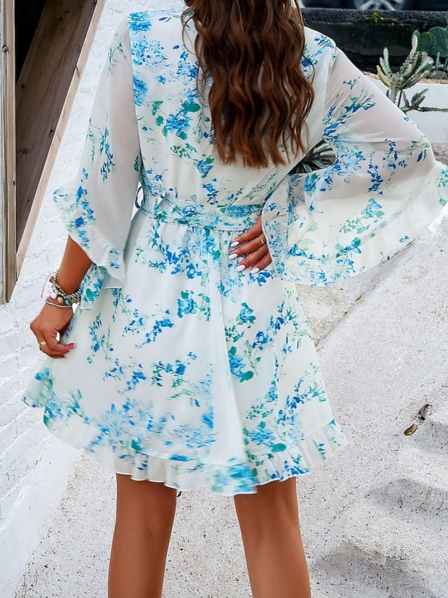 Women's Mini Dress Casual Dress Floral Dress Summer Dress