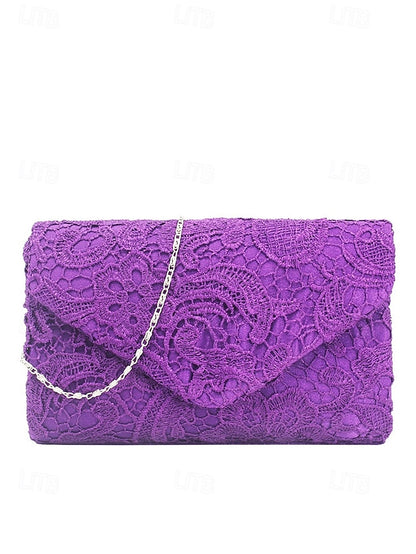 Women's Clutch Lace Chain Bag Evening with Strap