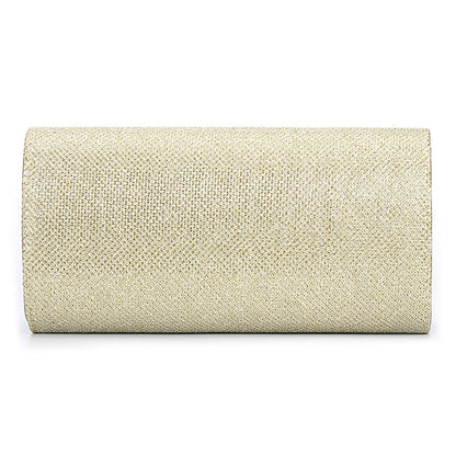 Glitter Women's Clutch – Elegant Silver Evening Purse