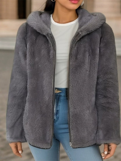 Zipper Jacket Casual Women's Comfortable Pocket Warm