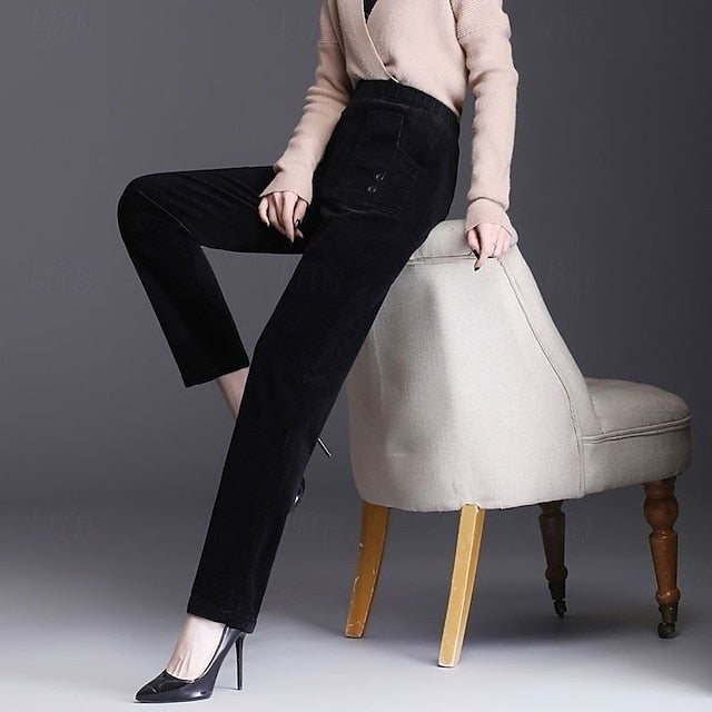 Women's Chinos Straight Vacation Streetwear Casual Full