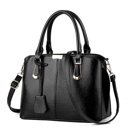 Leather Women's Green Elegant Handbag Faux – Structured