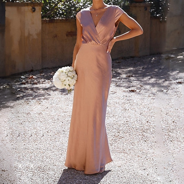 Women's Long Dress Maxi Dress Satin Dress Party Dress
