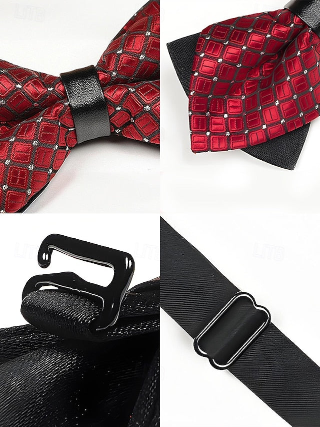with Men's Tie Christmas Pattern Bow Geometric