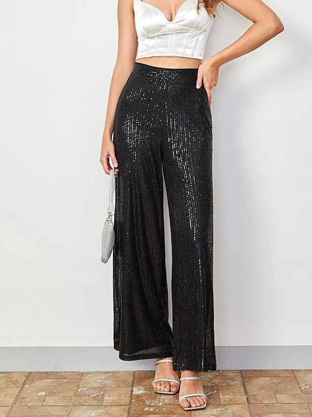 Women's Wide Leg Pants Trousers Fashion Streetwear Full