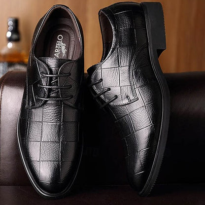 – Pattern Men's Shoes Black Classic Crocodile
