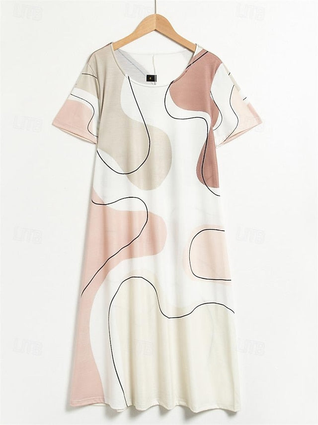 Women's Mini Dress T Shirt Dress Tee Dress Sundress Summer