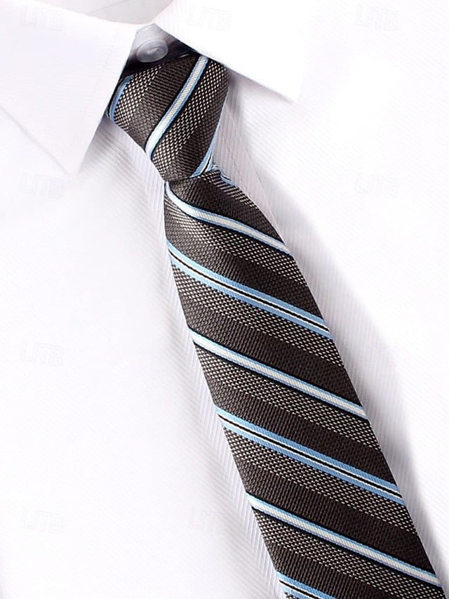 Narrow Pre-Tied Ties Classic Stripes - Zip and Men's