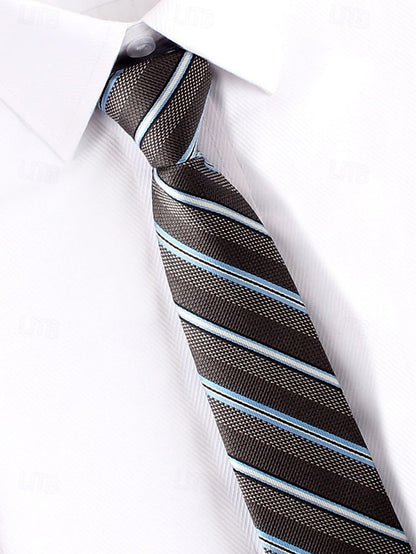 Narrow Pre-Tied Ties Classic Stripes - Zip and Men's