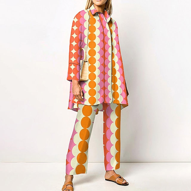 Women's 2 Pieces Streetwear Daily Neon & Bright Shirt