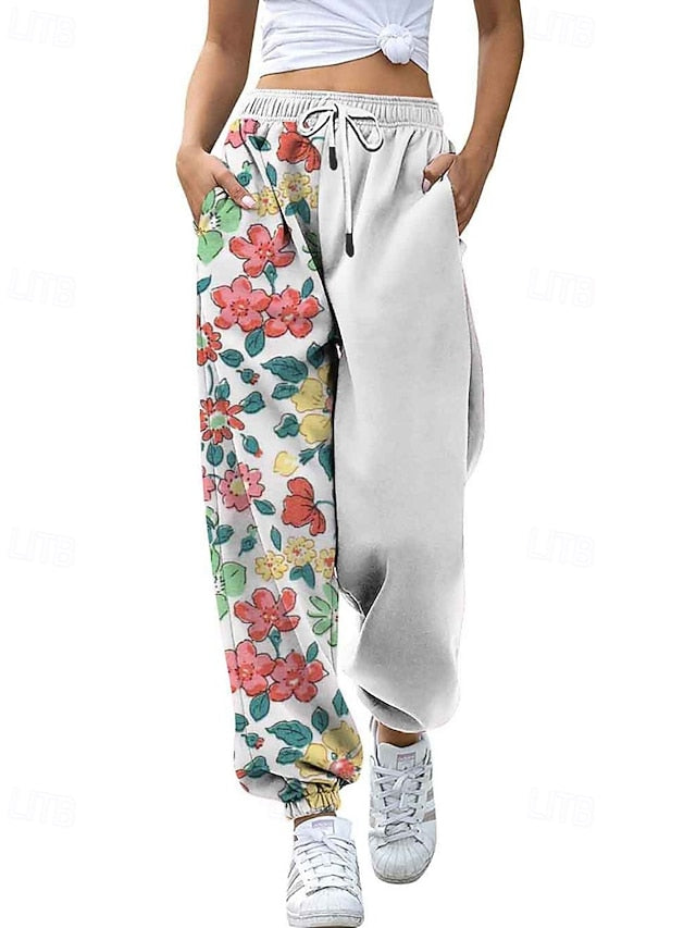 Women's Slacks Straight Streetwear Casual Full Length