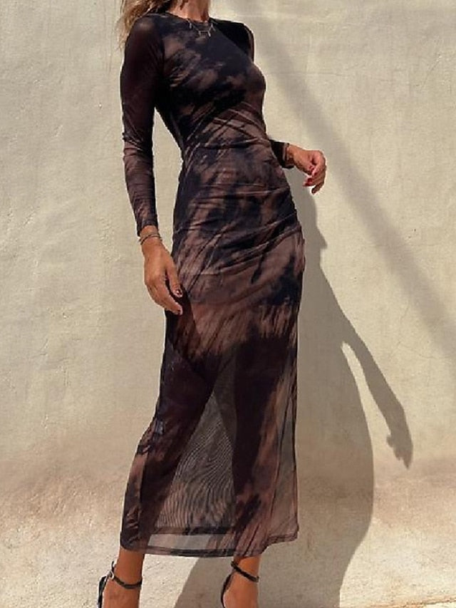 Women's Midi Dress Party Dress Cocktail Dress Sheath Dress