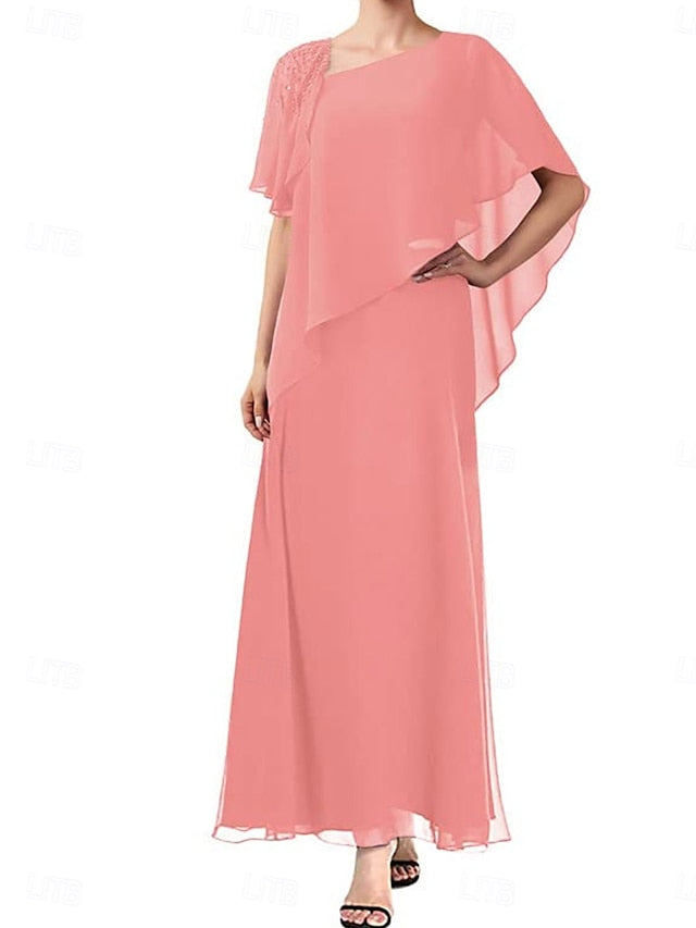 Mother the A-Line Elegant Dress Simple Bride Square Neck of