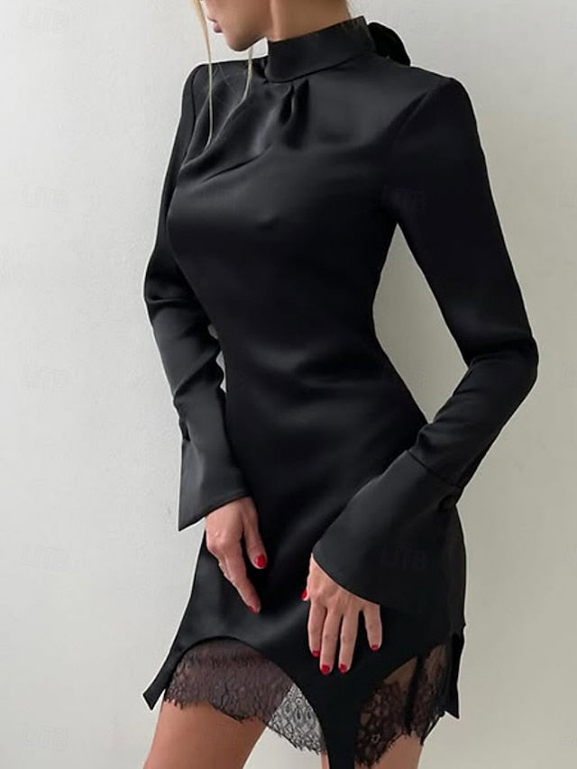 Women's Mini Dress Sheath Dress Tulle Dress Elegant Party