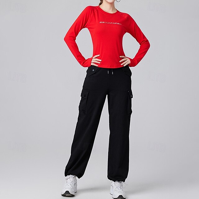 Women's Running T-Shirt Gym Shirt Sports Top Long Sleeve