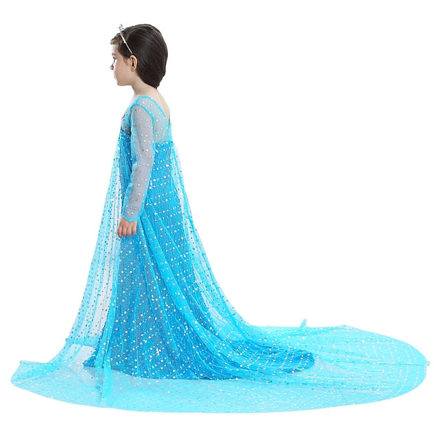 Princess Elsa Movie Dress Girls' Flower Frozen Girl