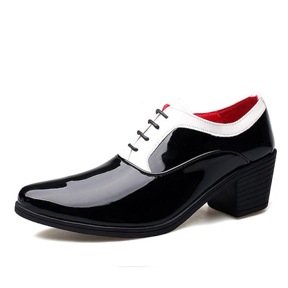 Shoes Patent Men's and Leather Faux Red White – Oxford