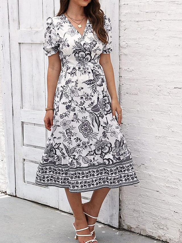 Women's Midi Dress Casual Dress Swing Dress A Line Dress