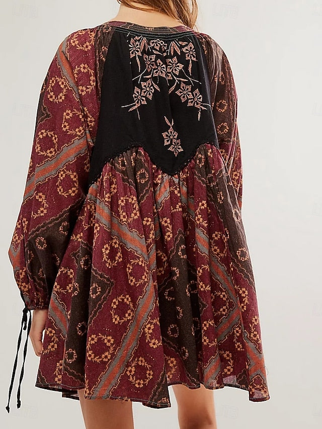 Women's Mini Dress Casual Dress Boho Dress Ethnic Casual