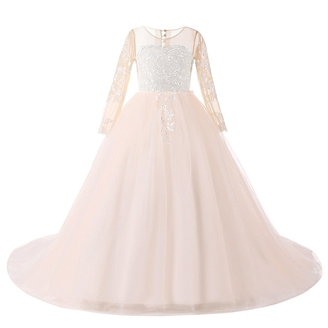 Dress Princess Communion Girls' First Girl Flower