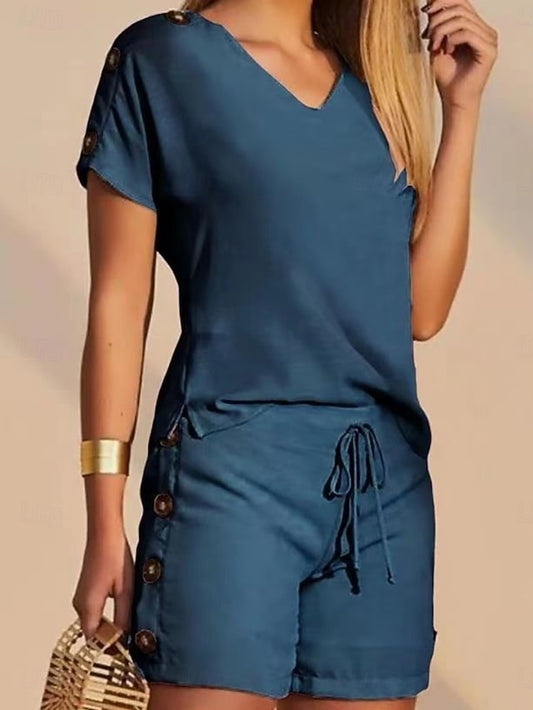 Women's 2 Pieces Fashion Streetwear Daily Shorts Sets Short