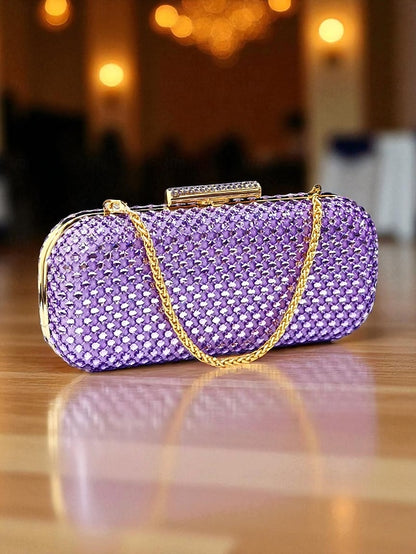 Clutch Rhinestone Matching and Bag Green Set Women's Heels