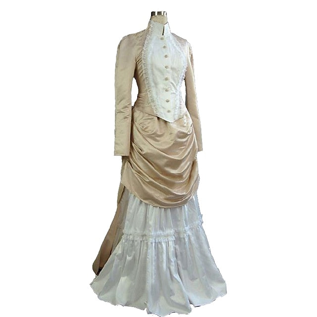 Top Dress Victorian 1910s Edwardian Floor Length Dress Outfits