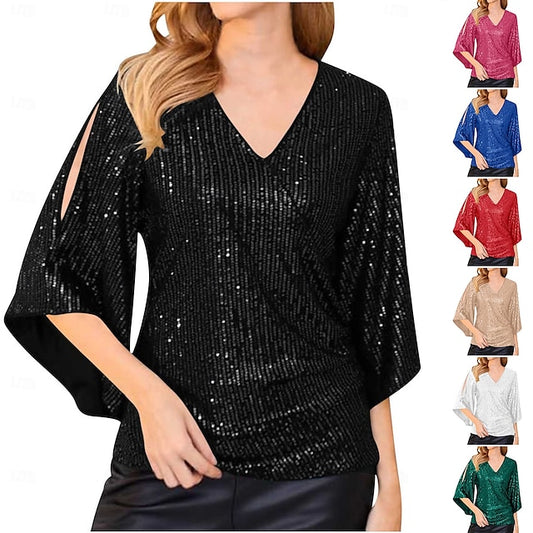 Retro Vintage Roaring 20s 1920s Shirt The Great Gatsby Sequins