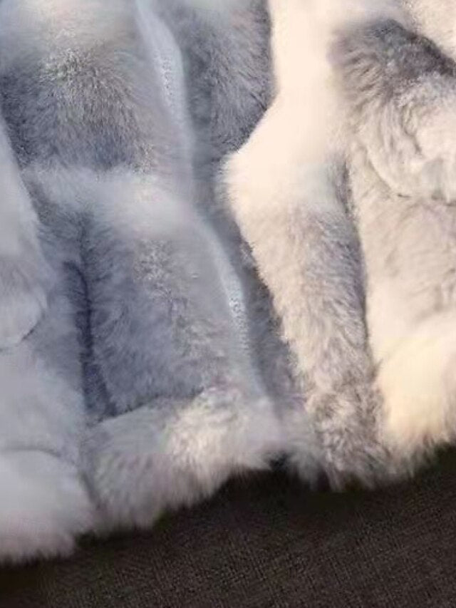 Fleece Teddy Coat Warm Faux Jacket Fur Women's