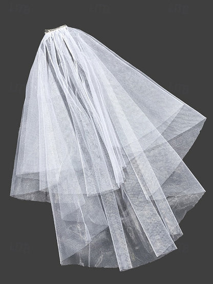 Elegant – Soft Veil Two-Layer Classic with Bridal Tulle