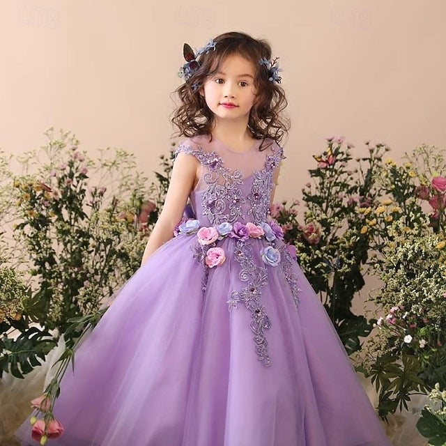 Dress Girls' Princess Kid's Girl Flower