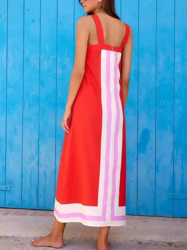 Women's Maxi Dress Shift Dress Slip Dress Vacation Casual
