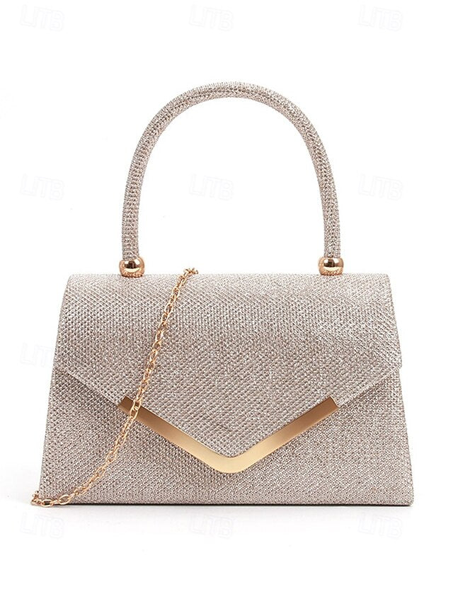 Evening Strap – Bag Women's Chain with Clutch Glitter